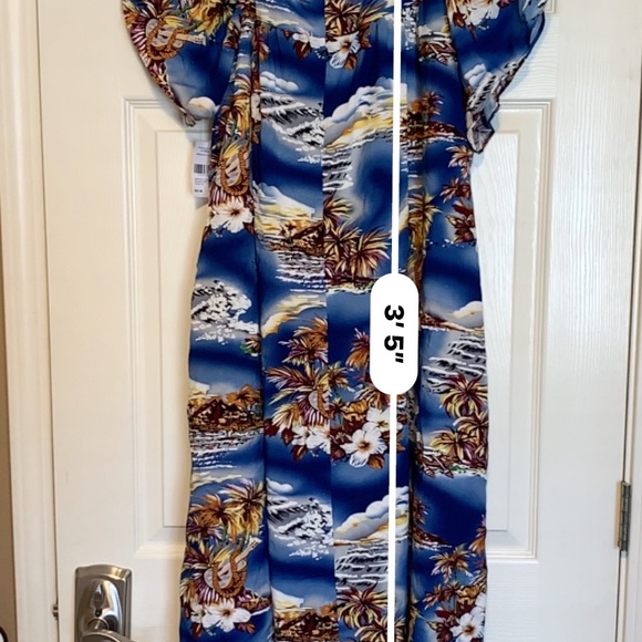 🌺 New with Tags Blue Hawaiian Dress from Hilo Hattie - Size 2X 🌺 - Picture 8 of 9